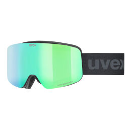 Gogle narciarskie dziecięce Uvex Pwdr Black Mat Mirror Green OTG S2 2025