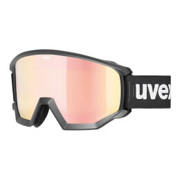 Gogle narciarskie Uvex Athletic CV Black Matt Mirror Rose Orange S2 OTG 2024